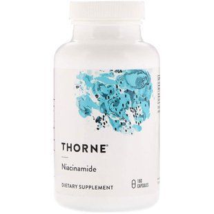 Ниацинамид (В3), Niacinamide, Thorne, 180 капсул (500 мг на капсулу) THR-13102 фото