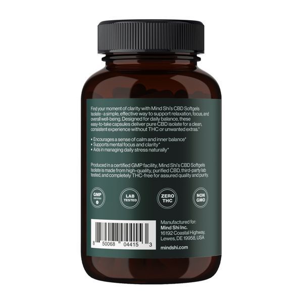 CBD Isolate 1500 mg с каннабидиолом - 60 softgels 2023-10-5111 фото