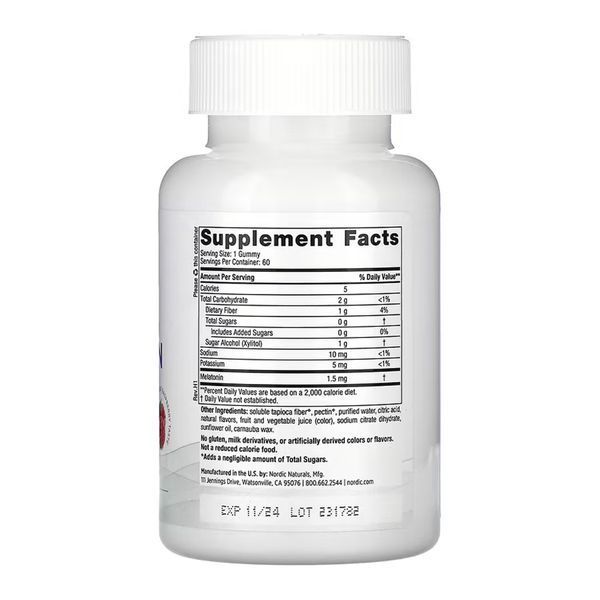 Мелатонин Zero Sugar Melatonin - 60 gummies 2023-10-7850 фото