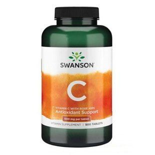 Vitamin C with Rose Hips 500 mg для иммунитета - 500 tab 100-55-5767539-20 фото