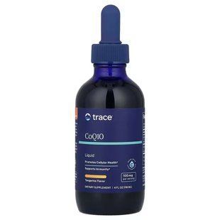 Коензим Q10, Liquid CoQ10, Trace Minerals Research, зі смаком мандарину, 100 мг, 118 мл TMR-00316 фото