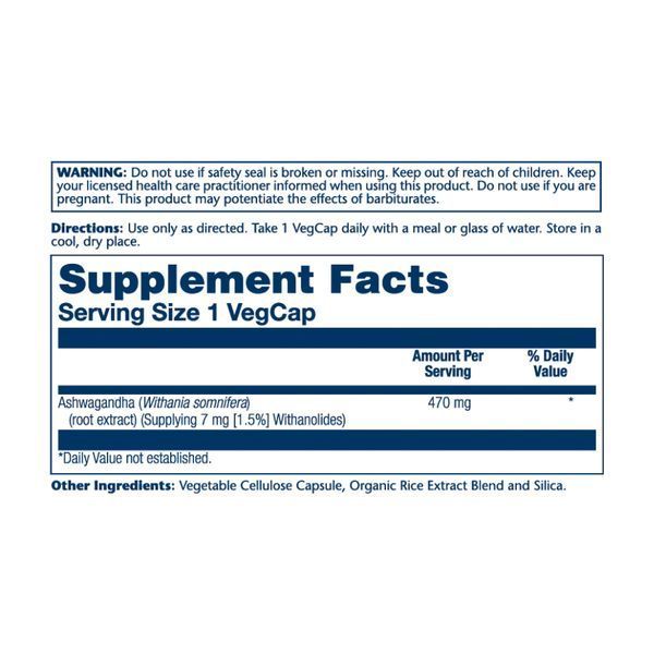 Ashwaganda Root Extract 470mg - 60vcaps 2022-10-1793 фото Ashwaganda Root Extract 470mg - 60vcaps 2022-10-1793 фото