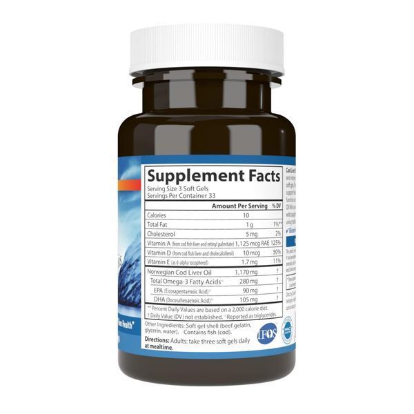 Cod Liver Oil (риб'ячий жир) - 100 mini softgels 2023-10-4555 фото