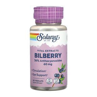 Диетическая добавка Bilberry Berry Extract 60mg - 60 vcaps 2023-10-7016 фото