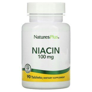 Ниацин, Niacin, Nature's Plus, 100 мг, 90 таблеток NAP-01850 фото