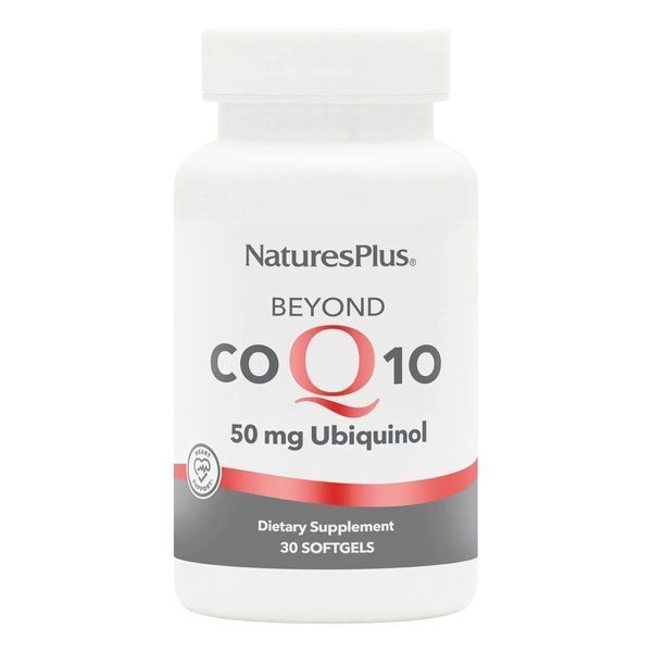 Коензим Q10, Убіхінол, 50 мг, Beyond CoQ10, Natures Plus, 30 гелевих капсул NTP49572 фото