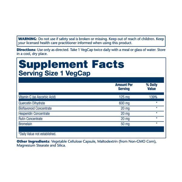 Кверцетин Mega Quercetin 600mg - 60 vcaps 2022-10-1795 фото