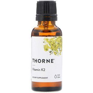 Вітамін К2 (Vitamin K2), Thorne, рідкий, 30 мл THR-17001 фото