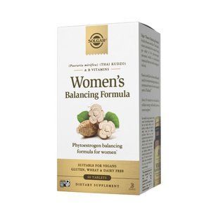 Формула жіночого балансу, Women's Balancing Formula, Solgar, комплекс фітоестрогенів, 60 таблеток SOL-02313 фото