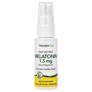 Мелатонин (спрей), InstaNutrient Melatonin, Nature's Plus, вкус мяты, 59.14 мл NAP-04762 фото