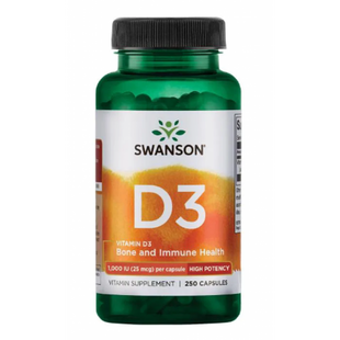 Вітаміни D-3 High Potency Vitamin 1000iu - 250caps 100-64-9675982-20 фото