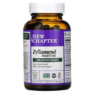Здоровий сон, Zyflamend Nighttime, New Chapter, 60 вегетаріанських капсул NCR-90091 фото