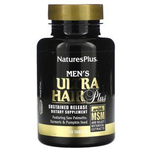 Витамины для волос для мужчин, Men's Ultra Hair Plus, Nature's Plus, 60 таблеток с замедленным высвобождением NAP-04832 фото