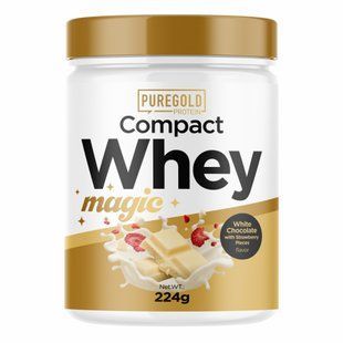 Сироватковий протеїн Compact Magic Whey Protein - 224g White Chocolate with Strawberry Pieces 2022-10-0632 фото
