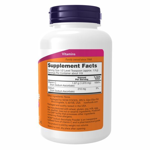 Витамин C Sodium Ascorbate - 227g (8oz) 2022-10-2573 фото