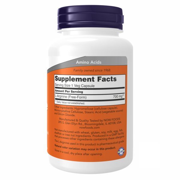 Аргинин L-Arginine 700mg - 180 vcaps 2023-10-3001 фото