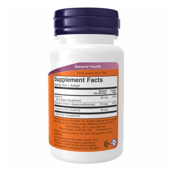 Коензим Q10 CoQ10 50mg + Vit E - 100 sgels 2022-10-1357 фото