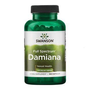 Full Spectrum Damiana 510mg (диетическая добавка) - 100 caps 2023-10-2735 фото