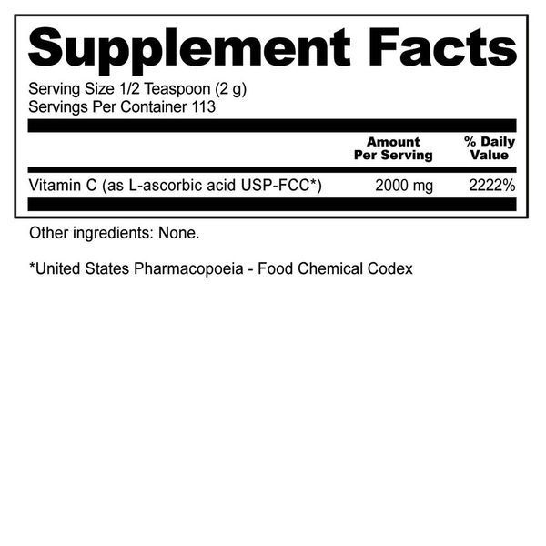 Аскорбиновая кислота в порошке, Витамин C, Ascorbic Acid, 100% Pure Vitamin C, NutriBiotic, 227 гр NBC00200 фото