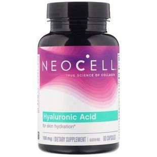 Гиалуроновая кислота, увлажнение, Hyaluronic Acid, Neocell, 60 капсул NEL-09664 фото