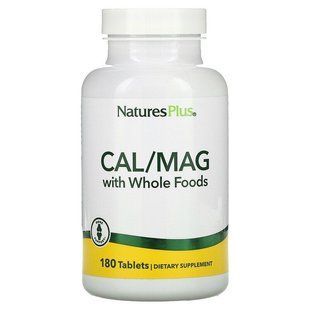 Кальцій Магній, Cal / Mag, Nature's Plus, Source of Life, 180 таблеток NAP-33645 фото