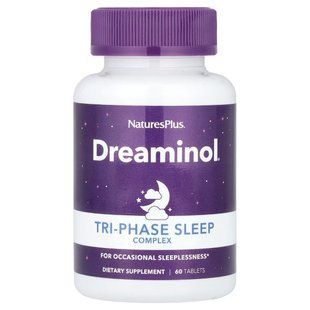 Трифазний комплекс для сну, Tri-Phase Sleep Complex, Natures Plus, 60 таблеток NTP47595 фото