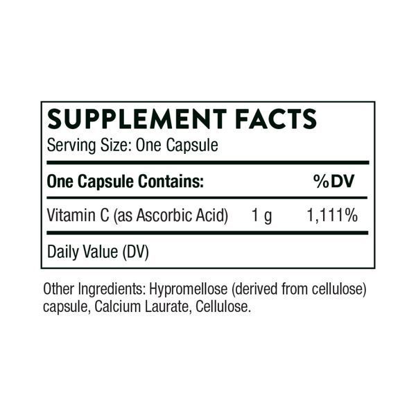 Витамин C Ascorbic Acid 1g - 60 caps 2023-10-3130 фото