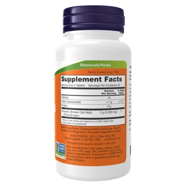 Chlorella 1000mg (хлорелла) - 120 tabs 2022-10-2598 фото