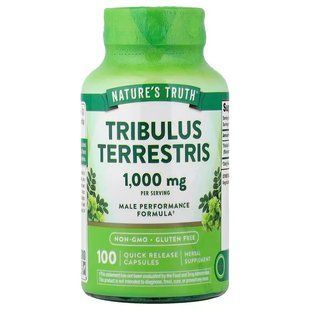 Трибулус террестрис, Tribulus Terrestris, Nature's Truth, 1000 мг, 100 капсул швидкого вивільнення (500 мг у капсулі) NTH-11318 фото