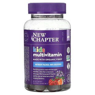 Мультивітаміни для дітей, Kid's Multivitamin, New Chapter, смак ягідно-цитрусовий, 60 жувальних цукерок NCR-90351 фото