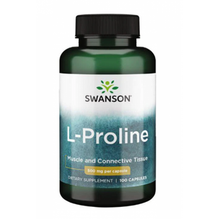 L-Proline 500mg (дієтична добавка) - 100 caps 100-43-5912939-20 фото